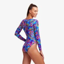 Funkita Ladies Peacock Paradise Long Shot One Piece -TYR Store FKS060L PEACOCK PARADISE 08