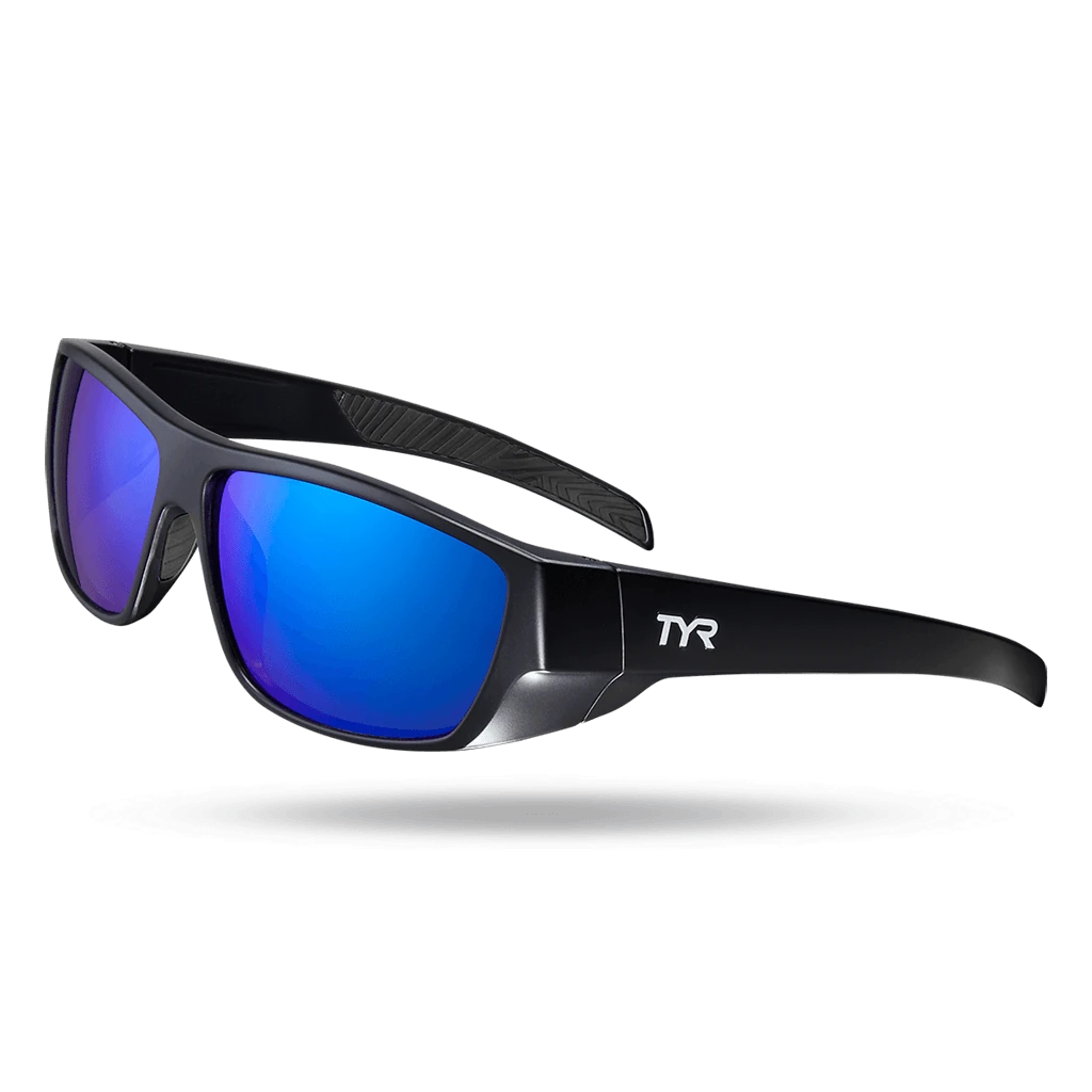 TYR Knox Mens Wrap Sunglasses Blue Black 3 TYR Knox Mens Wrap Sunglasses Blue Black