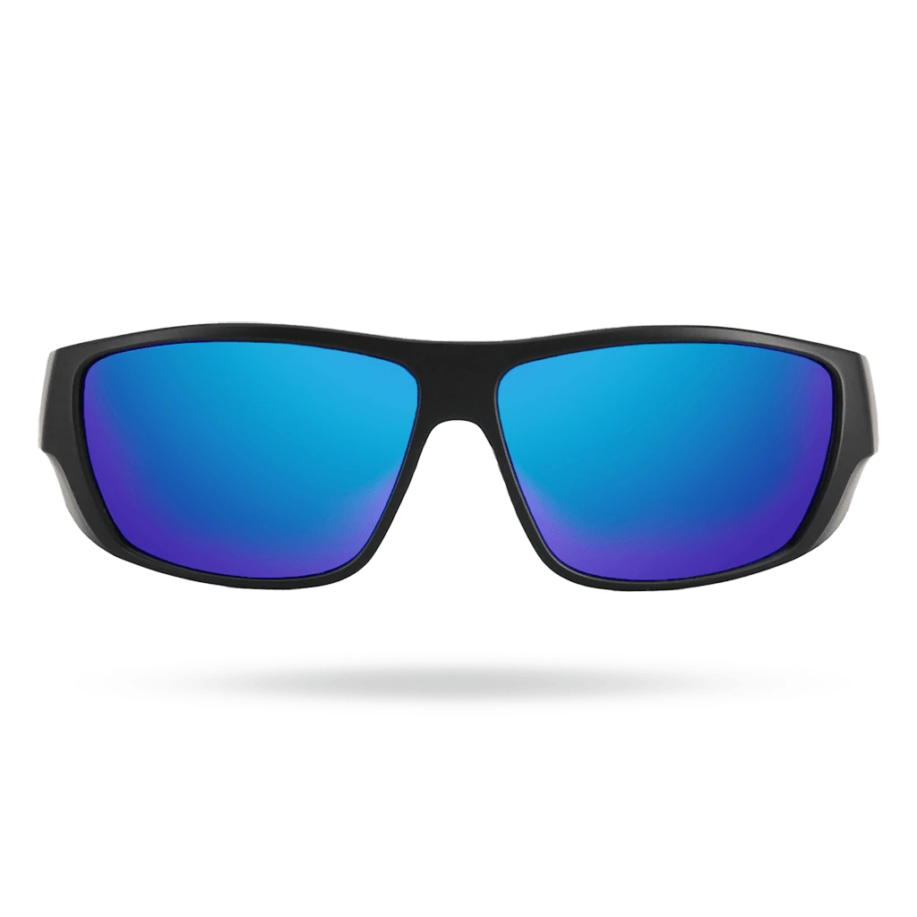 TYR Knox Mens Wrap Sunglasses Blue Black 4 TYR Knox Mens Wrap Sunglasses Blue Black - Image 2