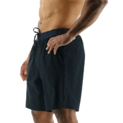 TYR GYM Mens Unbroken Lined 7" Black Short -TYR Store MUSLSO3A 001 alt04