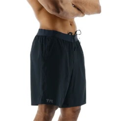 TYR GYM Mens Unbroken Lined 7" Black Short -TYR Store MUSLSO3A 001 alt06