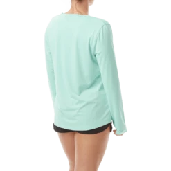 TYR Womens SunDefense Mint Long Sleeve Shirt -TYR Store TSFLS7A 332 alt06