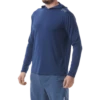 TYR Mens Hooded SunDefense Navy Long Sleeve Shirt -TYR Store TSMLH7A 401 alt05