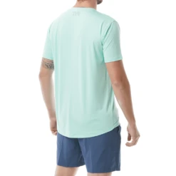 TYR Mens SunDefense Mint Short Sleeve Shirt -TYR Store TSMSS7A 332 alt06