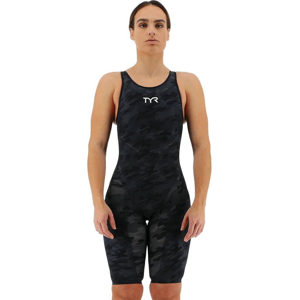 TYR Venzo Camo Black Open Back Race Suit 3 TYR Venzo Camo Black Open Back Race Suit