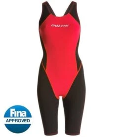 Dolfin Platinum 2 Pro Tech Knee Suit -TYR Store d7176p 904 red blk 1