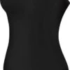 TYR Black Solid Cutoutfit Swimsuit